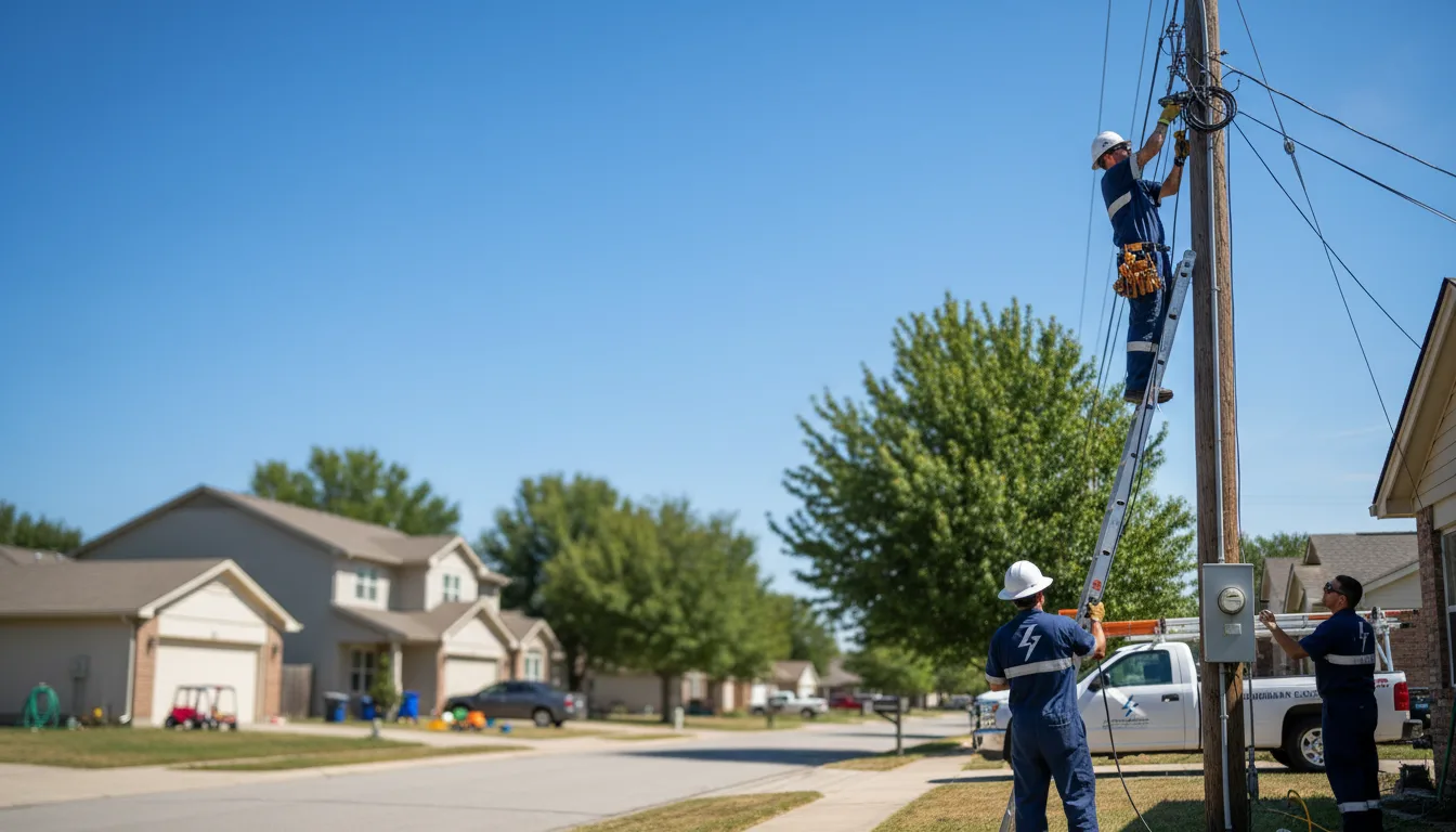 Residential electrician providing installation services in Coffeeville, MS